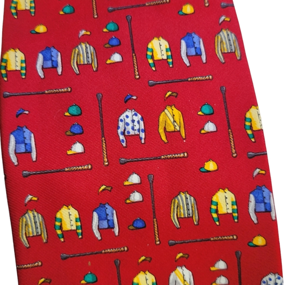 DERBY DAY JOCKEY SILKS TIE